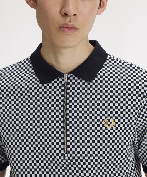 FRED PERRY（フレッドペリー） ポロシャツ Chequerboard Polo Shirt