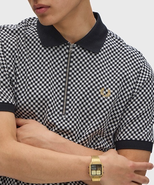 FRED PERRY（フレッドペリー） ポロシャツ Chequerboard Polo Shirt