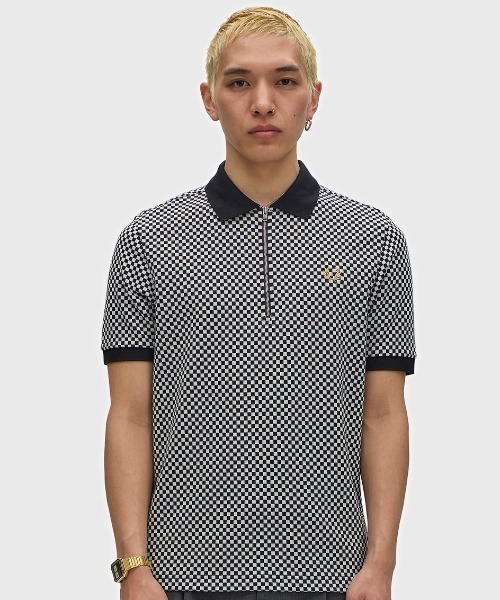 FRED PERRY（フレッドペリー） ポロシャツ Chequerboard Polo Shirt
