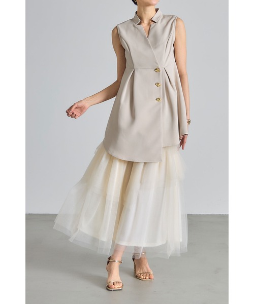 「&. NOSTALGIA」 ベスト M ブラック レディース_画像4