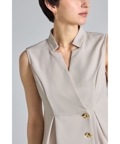 「&. NOSTALGIA」 ベスト M ブラック レディース_画像6