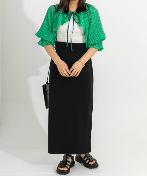 「nemne store」 長袖ブラウス フリー ブラック レディース_画像2