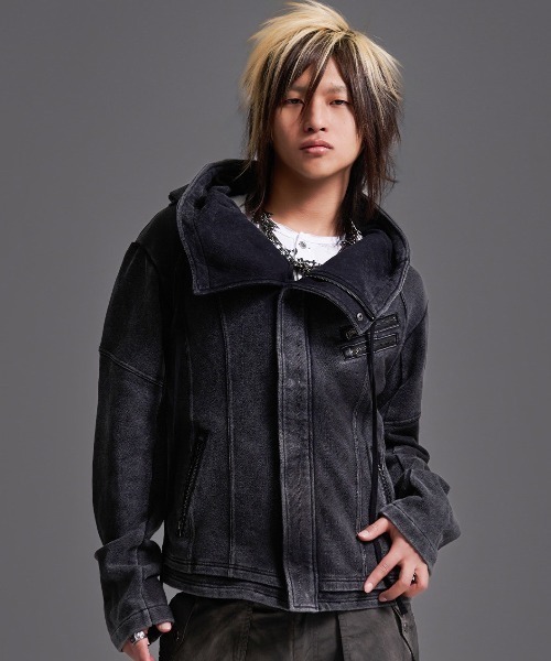 FUGA パーカー 「FUGA/フーガ」コーティングハイネックフーディー