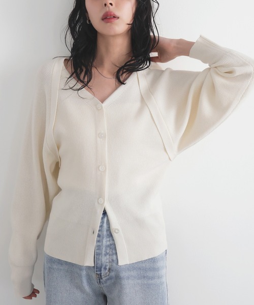 LIAN（リアン） カーディガン アンサンブル風ニットカーディガン