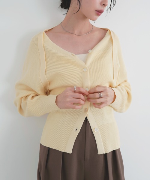 LIAN（リアン） カーディガン アンサンブル風ニットカーディガン
