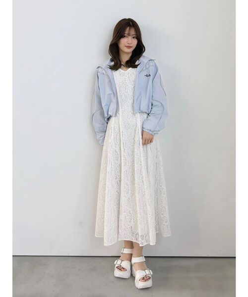 MERCURYDUO（マーキュリーデュオ） ワンピース 半袖 レースパイピング
