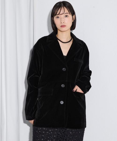 「leimn」 テーラードジャケット FREE ブラック レディース_画像2