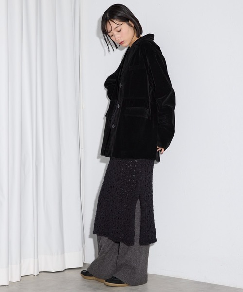 「leimn」 テーラードジャケット FREE ブラック レディース_画像6