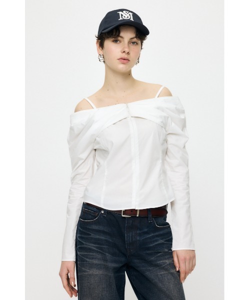 moussy ブラウス MOUSSY（マウジー） ブラウス シャツ PUFF SLEEVE CORSET FIT ブラウス