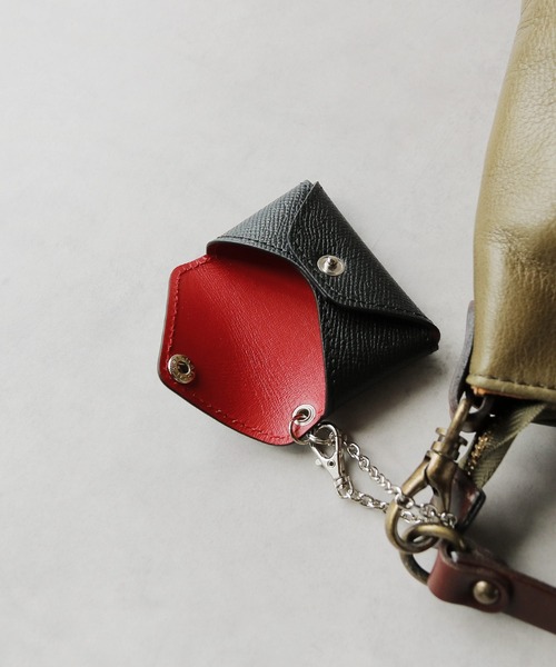 Jamale（ジャマレ） チャーム 本革バッグチャーム ミニポーチ バイ