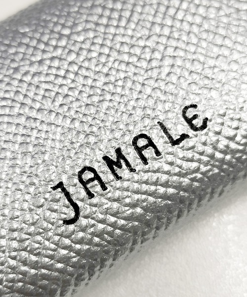 チャーム 「Jamale」 本革バッグチャーム ミニポーチ バイカラー 日本製 レディース メンズの画像
