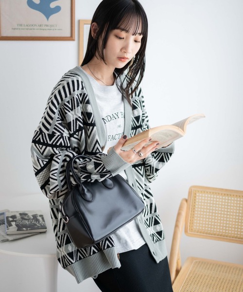 「WEGO」 ニットカーディガン LARGE ブルー メンズ_画像6