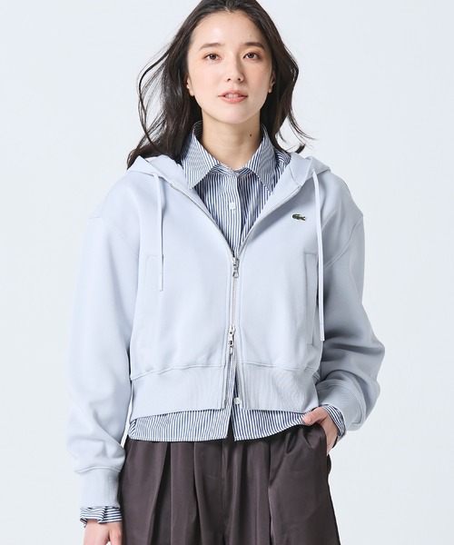 ラコステ　フーディ　ジャンパー　トップス LACOSTE（ラコステ） パーカー ダブルフェイスジャージジップ
