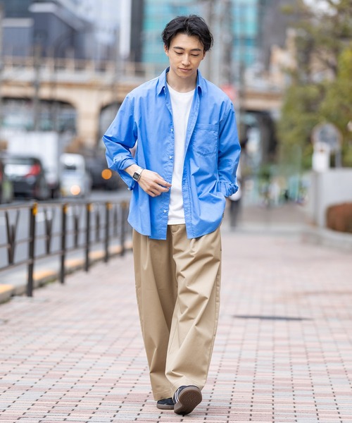 激レア STONE  ワイドパンツ チノパン RAGEBLUE（レイジブルー） ワイドパンツ チノパン Extra Chino Twill