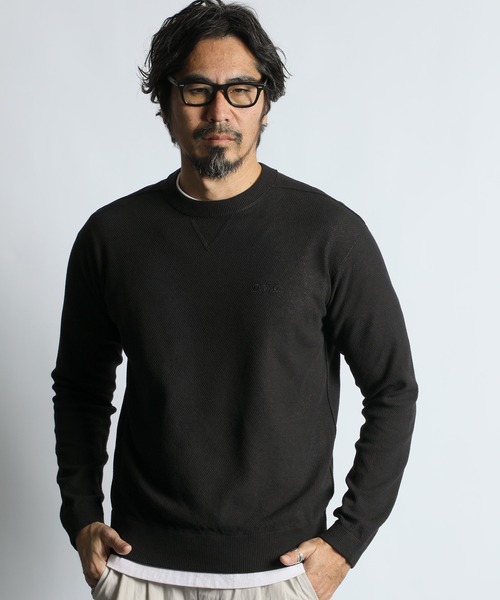 THE DUFFER OF ST.E Gジャン切替ニット Lサイズ The DUFFER of ST.GEORGE（ザダファーオブセントジョージ） セーター
