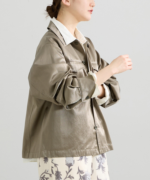 セール中⭐︎新品・IENA モッズコート IENA（イエナ） ミリタリージャケット モッズコート フィブリルサテン