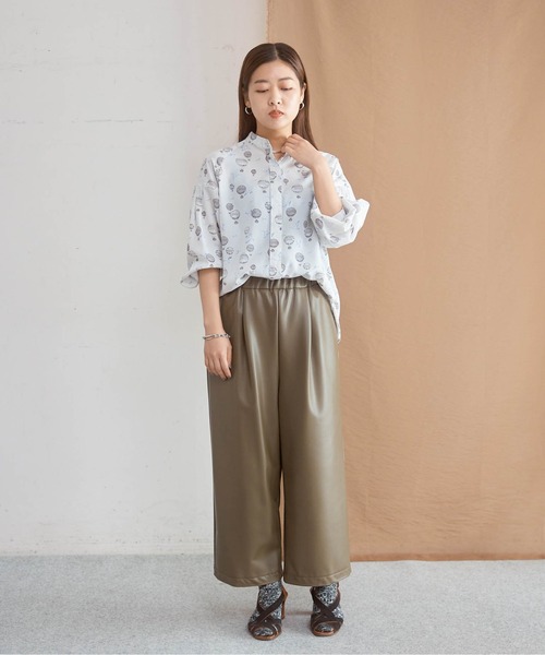 「NOMBRE IMPAIR」 長袖ブラウス FREE グレー レディース_画像2