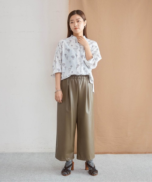 「NOMBRE IMPAIR」 長袖ブラウス FREE グレー レディース_画像4