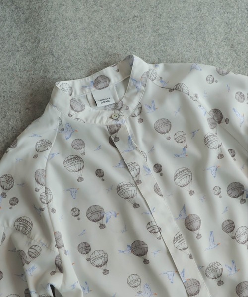 「NOMBRE IMPAIR」 長袖ブラウス FREE グレー レディース_画像10