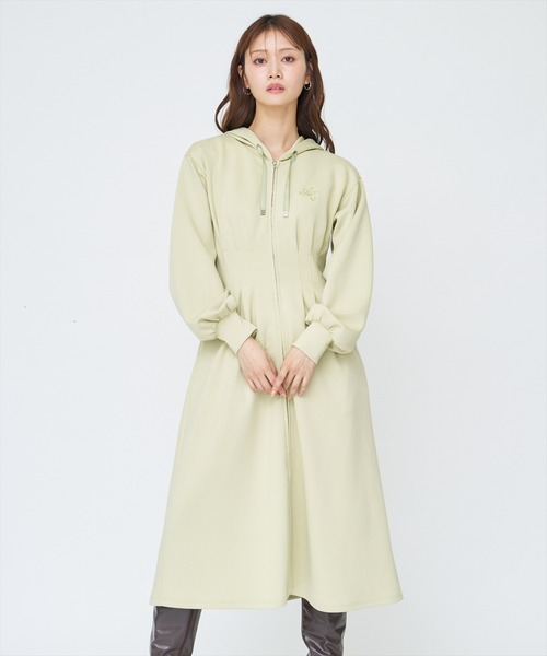 AND COUTURE（アンドクチュール） ワンピース フード付きZIPワンピース