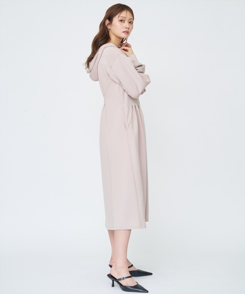 AND COUTURE（アンドクチュール） ワンピース フード付きZIPワンピース