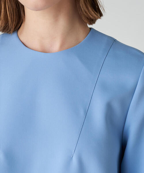 「BALLSEY」 7分袖ワンピース 36 ネイビー レディースの画像