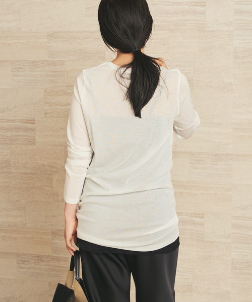 plage（プラージュ） tシャツ 「追加」LIGHT SHEER LONG Tシャツ 2