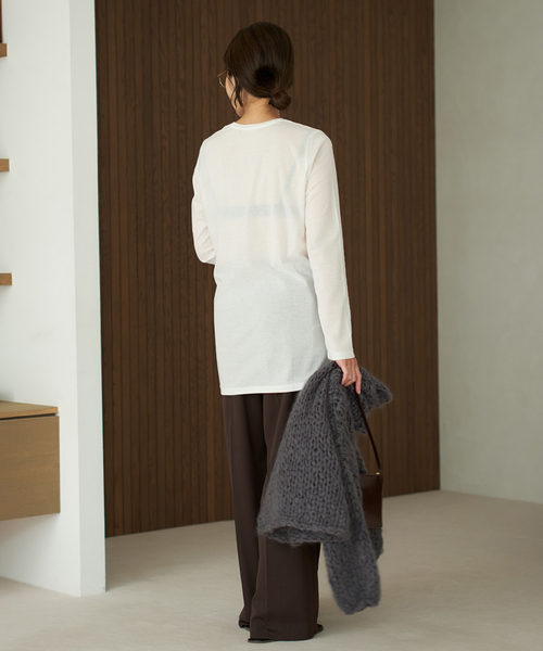 plage（プラージュ） tシャツ 「追加」LIGHT SHEER LONG Tシャツ 2