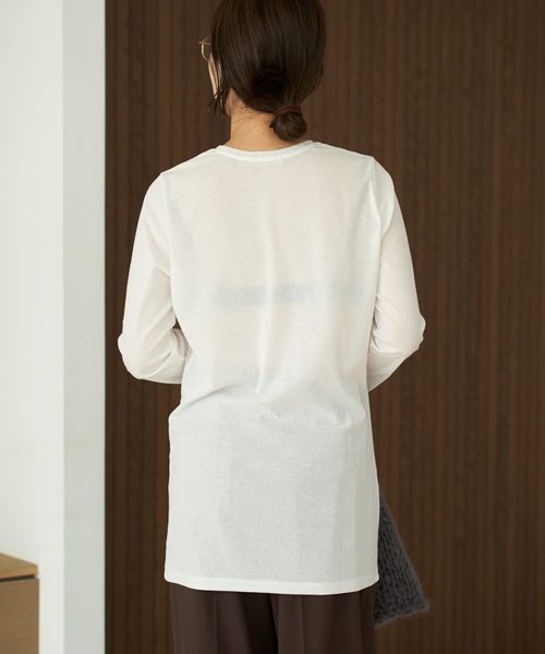plage（プラージュ） tシャツ 「追加」LIGHT SHEER LONG Tシャツ 2