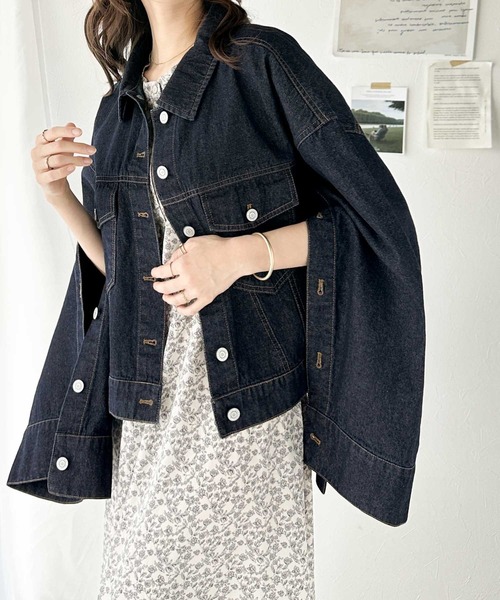 「classicalelf」 デニムジャケット X-LARGE ワンウォッシュ レディース_画像8