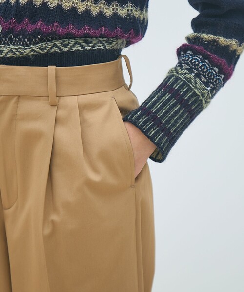 「MACPHEE」 チノパンツ 36 ベージュ レディースの画像