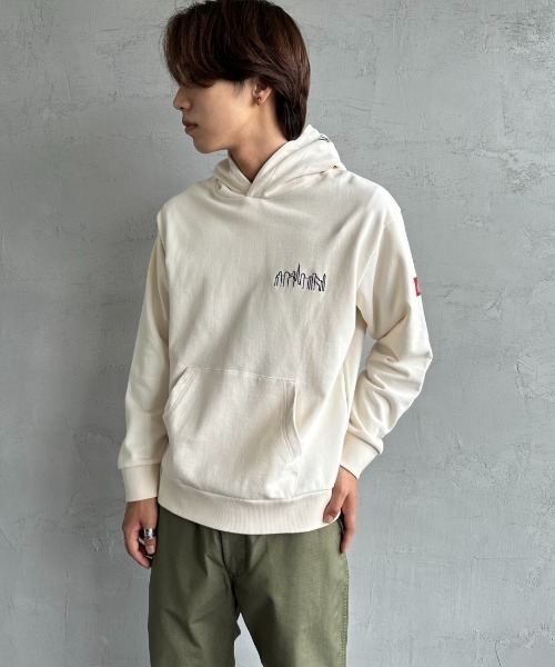 「Manhattan Portage」 プルオーバーパーカー S グレー レディース_画像4
