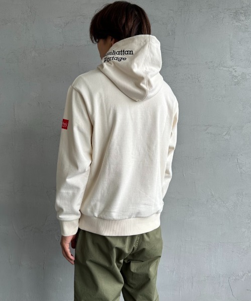 「Manhattan Portage」 プルオーバーパーカー S グレー レディース_画像6