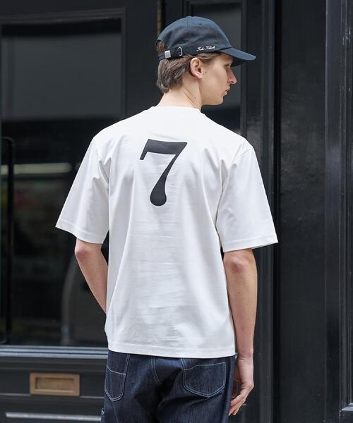TAKEO KIKUCHI（タケオキクチ） tシャツ 「BOWLER HAT LABEL」アイス
