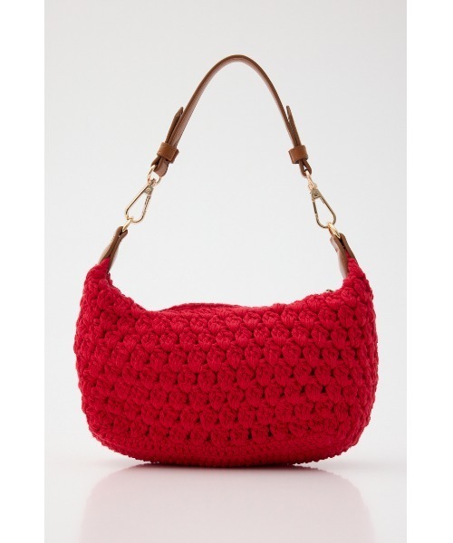 MOUSSY ハンドバッグ 赤色 MOUSSY（マウジー） ショルダーバッグ バッグ CROCHET MINI バッグ