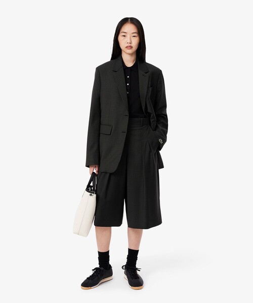 LACOSTE（ラコステ） ノースリーブポロシャツ 36 ネイビー レディース