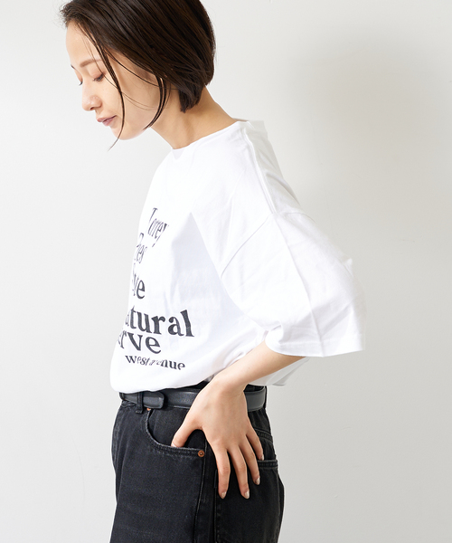 「journal standard L'essage」 半袖Tシャツ FREE ホワイト レディース_画像9