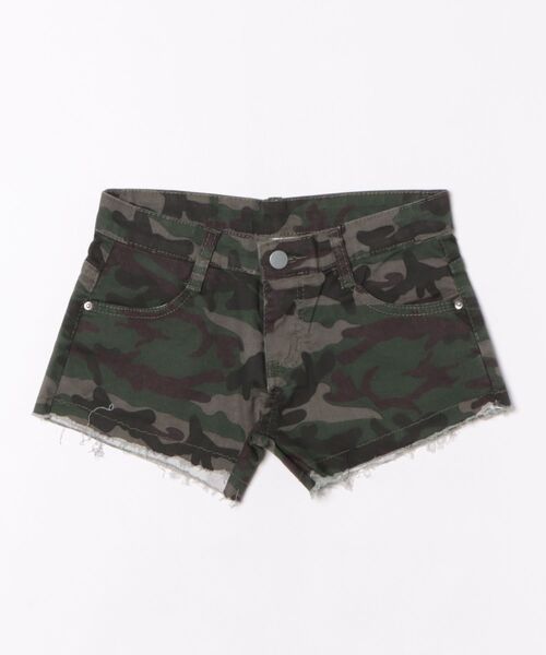 パンツ Y2K 迷彩柄 カットオフ ショートパンツ レディース : ZOZOTOWN