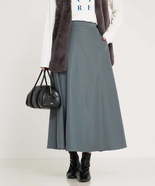 「abahouse mavie」 フレアスカート 36 ブラック レディース_画像7