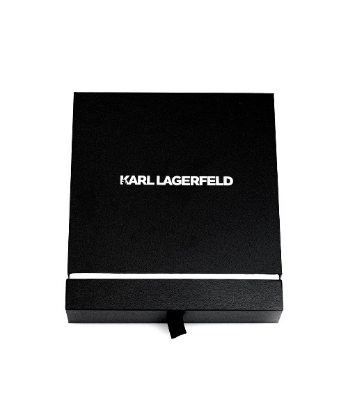 ネックレス 「KARL LAGERFELD/カール・ラガーフェルド」チャーム - ネックレス シルバー クリスタル ホワイト ハート チャームの画像