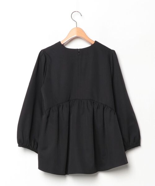 「haco!」 7分袖ブラウス LARGE ブラック レディース_画像2