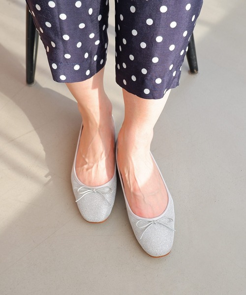 「MODE KAORI」 バレエシューズ 22.5cm シルバー レディース_画像7