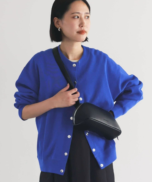 【極美品】SLOBE IENA ダブルフェイスジャージースナップカーディガン SLOBE IENA（スローブイエナ） カーディガン 「WEB限定カラーあり/追加