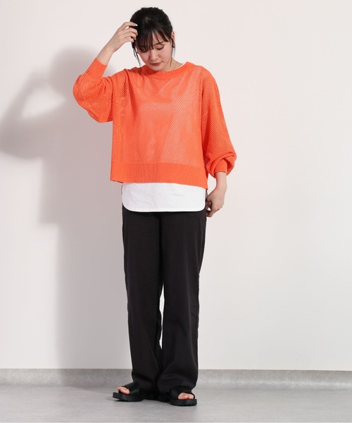 「cepo」 イージーパンツ L オリーブ レディース_画像7