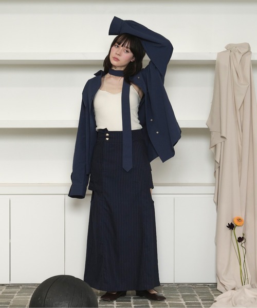 「loin nuit」 長袖シャツ FREE アイボリー レディース_画像2