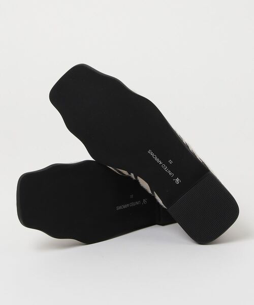 「SY UNITED ARROWS」 フラットパンプス 24cm シルバー レディース_画像2