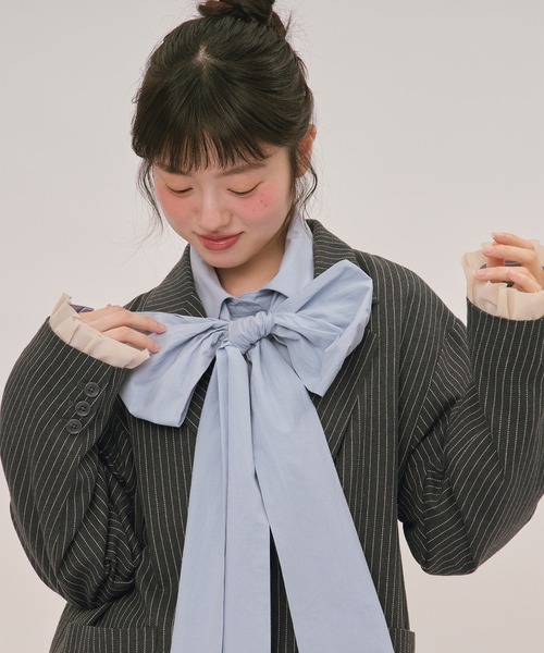 loin nuit ジャケット テーラードジャケット frill layered design 