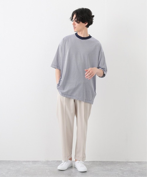 「EDIFICE LA BOUCLE」 7分袖Tシャツ 1 ブルー メンズ_画像3