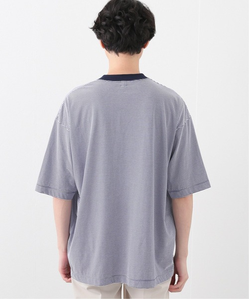 「EDIFICE LA BOUCLE」 7分袖Tシャツ 1 ブルー メンズ_画像6
