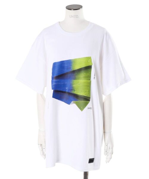 UN3D.（アンスリード） tシャツ 半袖 PAINT PAPER GRAPHIC T-SH 